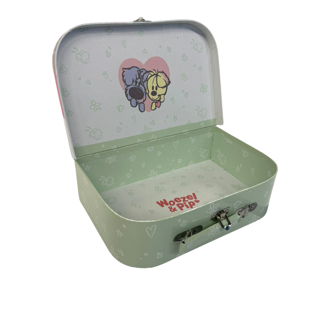 Woezel & Pip Shopper + Koffer Groen