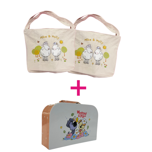 Mike & Molly Shopper + Koffer Oranje